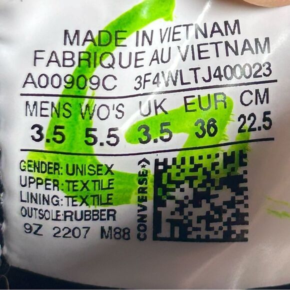 Converse Chuck 70 De Luxe Heel XXHi Lugged Black Combat Boot Womens Size 5.5 - Picture 8 of 8